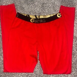 Nwot red Ethika leggings